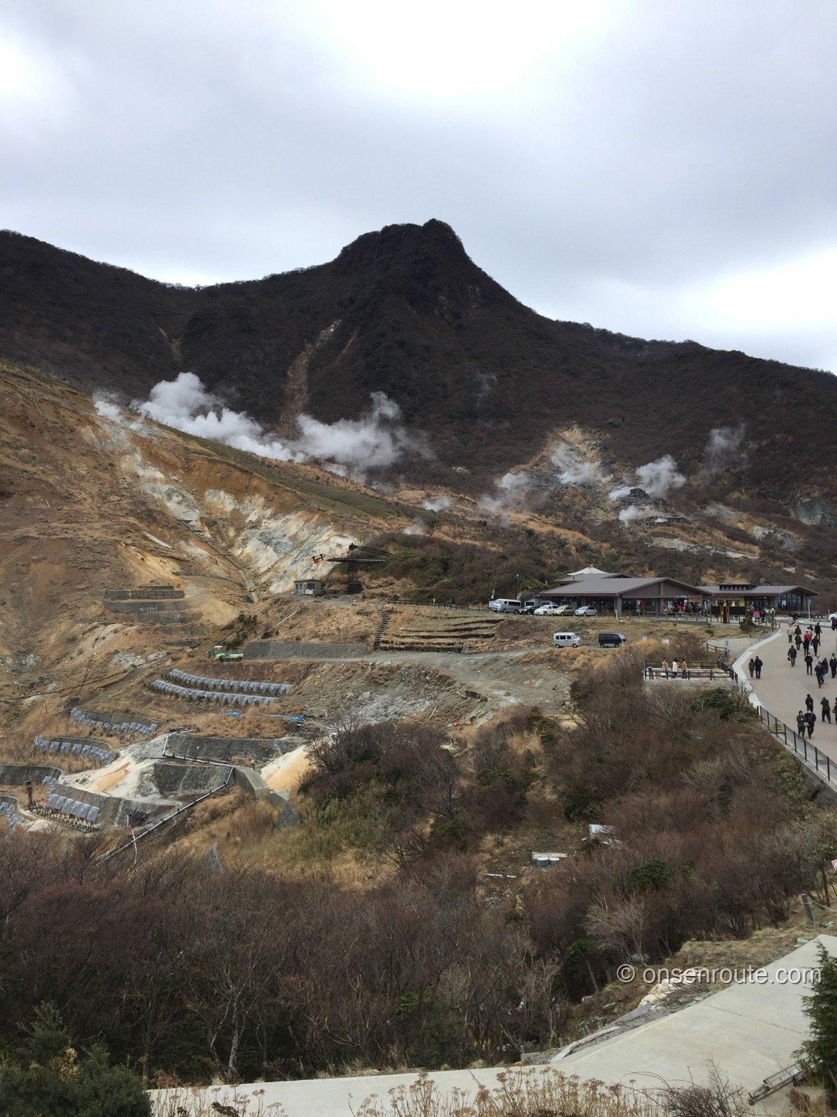 大涌谷の噴煙