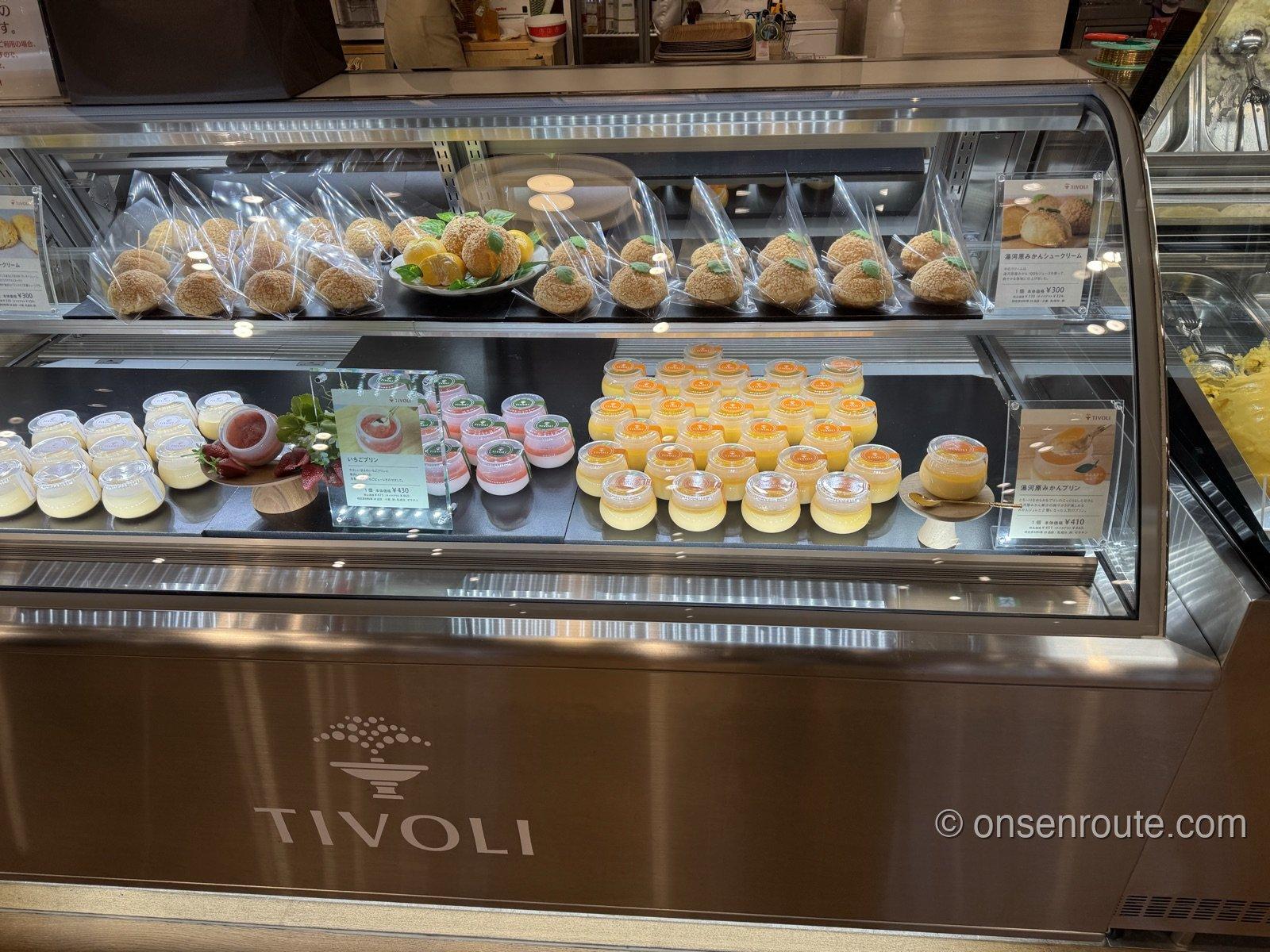 ちぼり湯河原スイーツファクトリーの店内