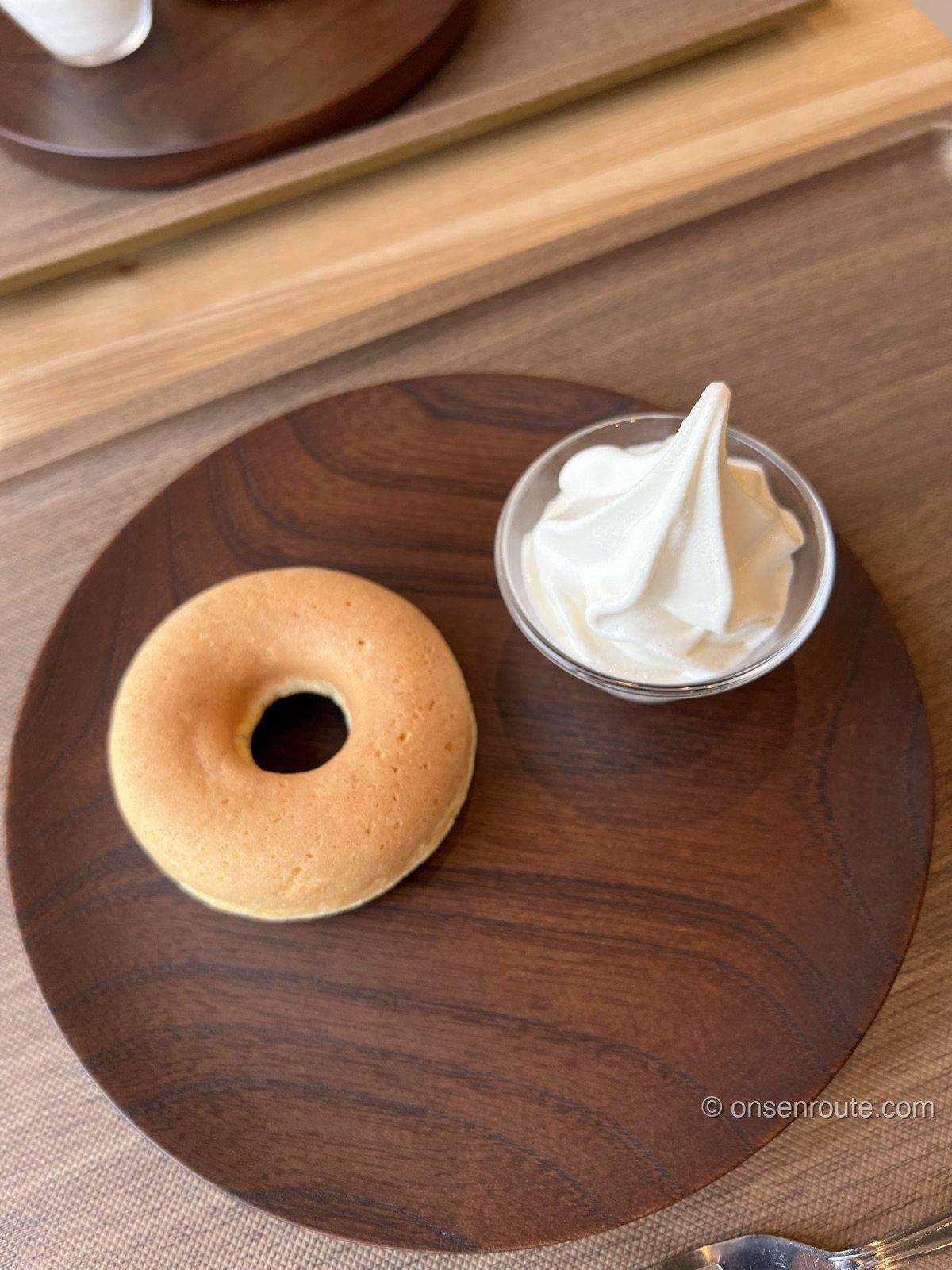 十二庵の豆乳ドーナツとソフトクリーム