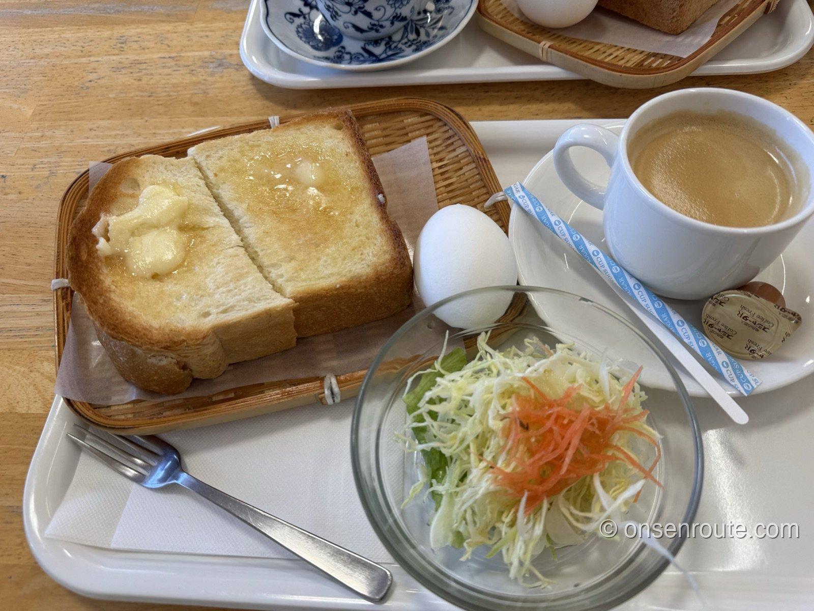 なかぱんカフェのモーニングセット